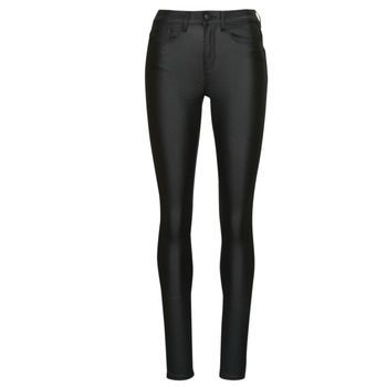 ONLANNE K MID WAIST COATED PNT  women's Skinny Jeans in Black