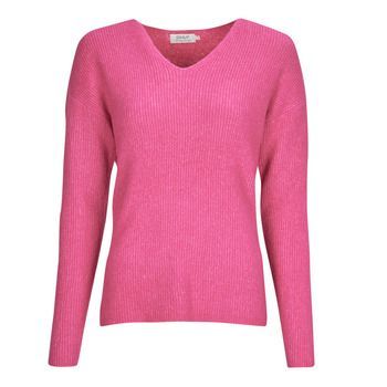 ONLCAMILLA V-NECK L/S PULLOVER KNT  women's Sweater in Pink