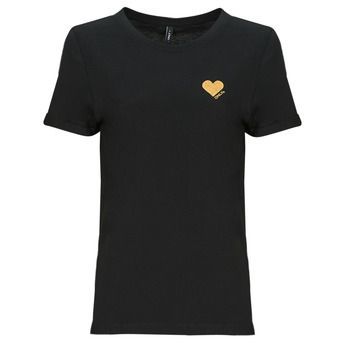 ONLKITA S/S LOGO TOP  women's T shirt in Black
