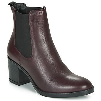 MABELLE  women's Low Ankle Boots in Red. Sizes available:5,6.5,7.5