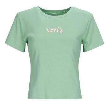Levis  GRAPHIC RICKIE TEE  women's T shirt in Blue