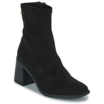 141828  women's Low Ankle Boots in Black