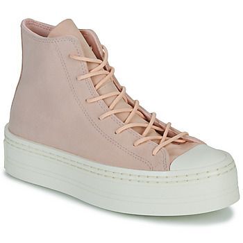 CHUCK TAYLOR ALL STAR MODERN LIFT PLATFORM MONO SUEDE  women's Shoes (High-top Trainers) in Pink