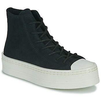 CHUCK TAYLOR ALL STAR MODERN LIFT PLATFORM MONO SUEDE  women's Shoes (High-top Trainers) in Black