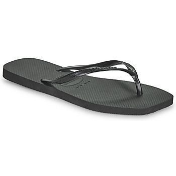 SQUARE  women's Flip flops / Sandals (Shoes) in Black