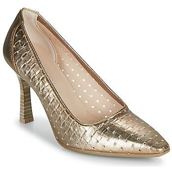 FRIDA-7  women's Court Shoes in Gold. Sizes available:3,4,5,6,7,7.5