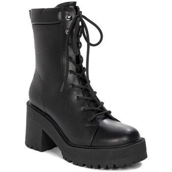 FL8LU2LEA10Black  women's Low Ankle Boots in Black