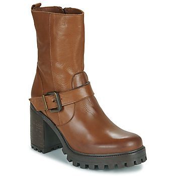 RIHAM  women's Low Ankle Boots in Brown