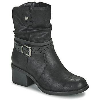 52764  women's Low Ankle Boots in Black