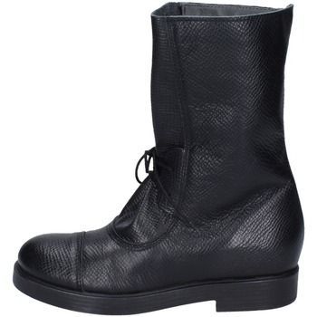 EZ497  women's Low Ankle Boots in Black