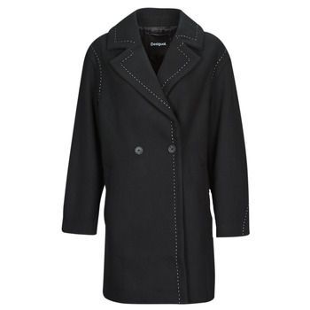 STITCH  women's Coat in Black