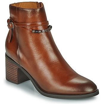 OKOU  women's Low Ankle Boots in Brown
