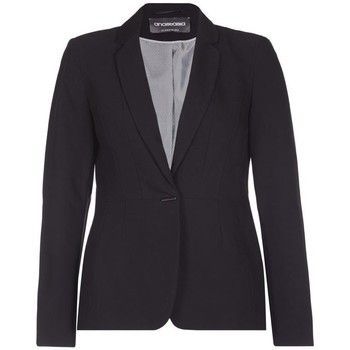 Single Breasted Suit Jacket  in Black