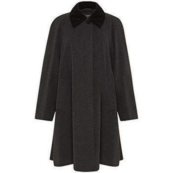 Women's Wool and Cashmere Blend Swing Winter Coat  in Grey