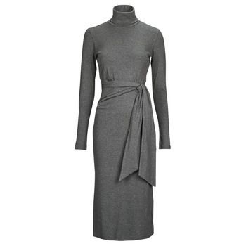 VAUREEN  women's Long Dress in Grey