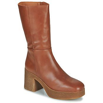 POCCA  women's Low Ankle Boots in Brown
