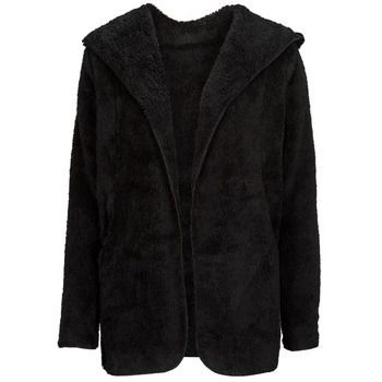 ONLCONTACT HOOD SHERPA COAT CC OTW  women's Coat in Black