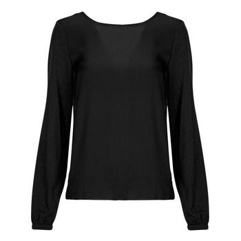 ONLLISA S/S MODAL O-NECK TOP JRS  women's Blouse in Black