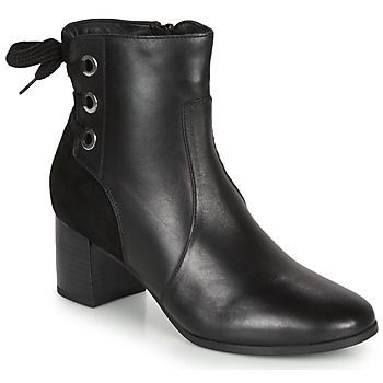 MANON  women's Low Ankle Boots in Black. Sizes available:3.5,6,6.5,7.5