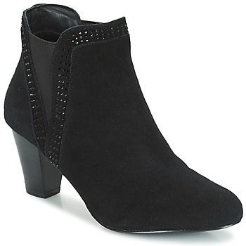 BRITANIE  women's Mid Boots in Black. Sizes available:3.5,6.5,7.5