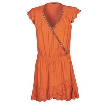 BQ30155-75  women's Dress in Orange. Sizes available:UK 8,UK 10,UK 12,UK 14,UK 16
