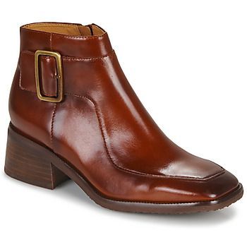 DINEL  women's Low Ankle Boots in Brown