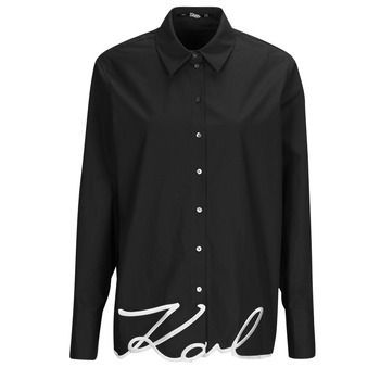 KARL HEM SIGNATURE SHIRT  women's Shirt in Black