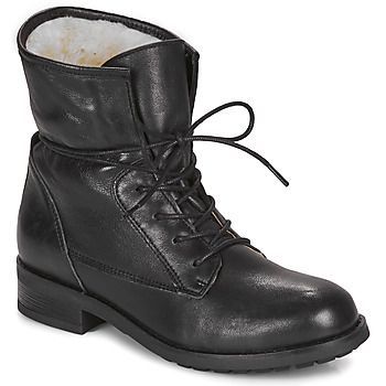 NETTY  women's Mid Boots in Black. Sizes available:4,5