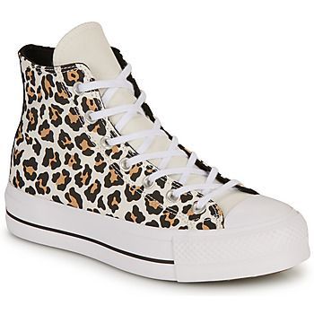 CHUCK TAYLOR ALL STAR LIFT PLATFORM LEOPARD LOVE  women's Shoes (High-top Trainers) in Multicolour