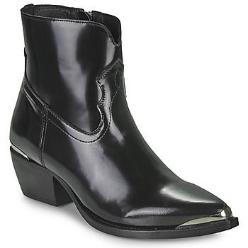 BX80355  women's Low Ankle Boots in Black