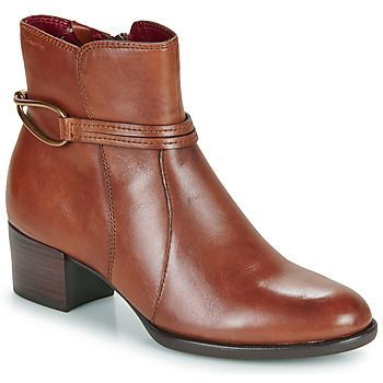 25042  women's Low Ankle Boots in Brown