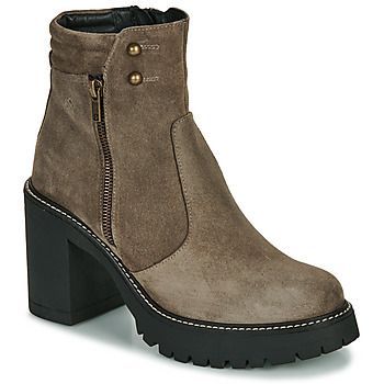 TUNA  women's Low Ankle Boots in Grey