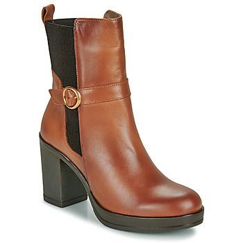 PILSEN  women's Low Ankle Boots in Brown