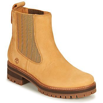 COURMAYEUR VALLEY CHELSEA  women's Mid Boots in Yellow. Sizes available:3.5,4,5,6,7,7.5