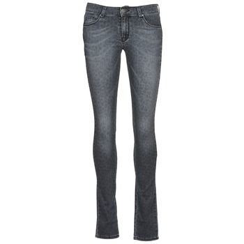 LANA  women's Skinny Jeans in Grey. Sizes available:US 25