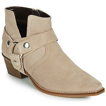 GOLDA  women's High Boots in Beige. Sizes available:3.5,4,5,5.5,6.5,7.5