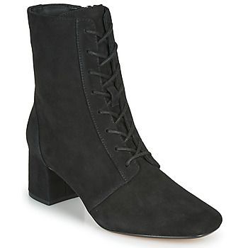 SHEER55 LACE  women's Low Ankle Boots in Black. Sizes available:3.5,4,5.5,7,3,4.5,7.5,6