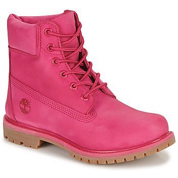 6 IN PREMIUM BOOT W  women's Mid Boots in Pink
