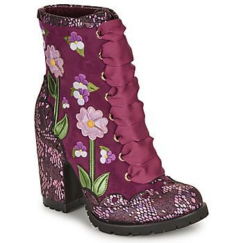 VIBRANT VIOLET  women's Low Ankle Boots in Purple