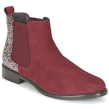 FREMOUJE  women's Mid Boots in Bordeaux. Sizes available:3.5