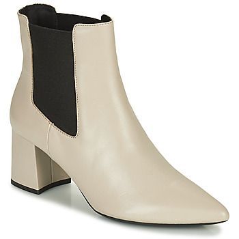 BIGLIANA  women's Low Ankle Boots in Beige. Sizes available:3,4,5,6,7,7.5