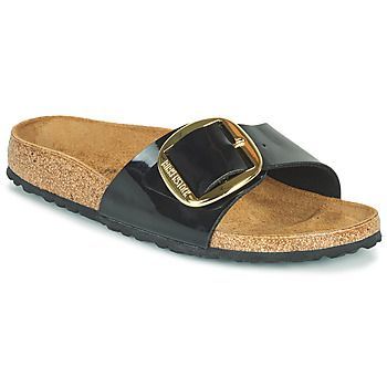 MADRID BIG BUCKLE  women's Mules / Casual Shoes in Black. Sizes available:3,4.5,5,5.5,7,8