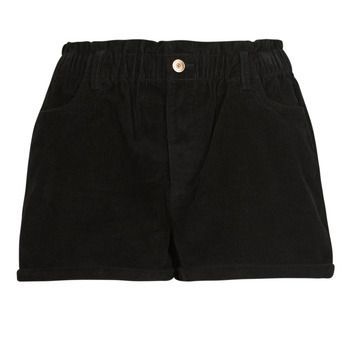 ONLCUBA-FLORA HW PB CORD SHORTS PNT  women's Shorts in Black
