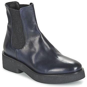 NINEMILO  women's Mid Boots in Blue. Sizes available:8