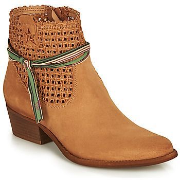 WEST  women's Mid Boots in Brown. Sizes available:3.5,4,5,6,6.5