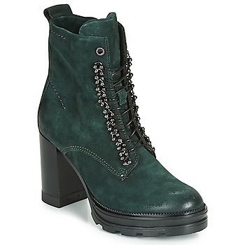 AMARANTA  women's Low Ankle Boots in Green. Sizes available:6,8