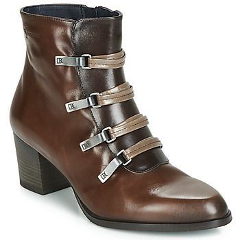 ZUMA  women's Low Ankle Boots in Brown. Sizes available:3.5