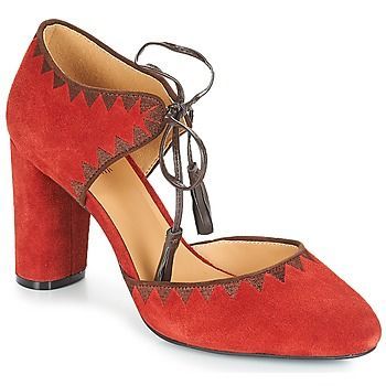 ALLEGRA  women's Court Shoes in Red. Sizes available:3.5,4,7.5