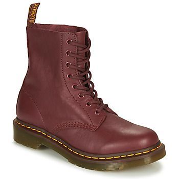 1460 PASCAL  women's Mid Boots in Red. Sizes available:3,4,5,6,6.5