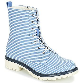 PRUNE  women's Mid Boots in Blue. Sizes available:4,6,6.5,7.5